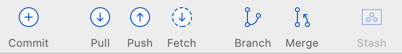 Sourcetree top menu